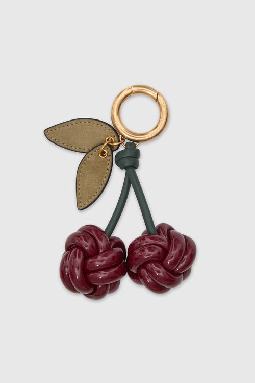 Rebecca Minkoff Cherry Charm Bag In Bordeaux/Veridian/Willow