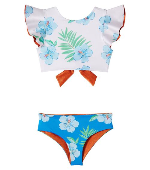 Dayana floral ruffled bikini