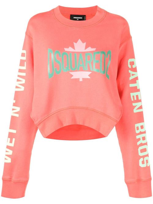 Logo-print sweatshirt - Pink