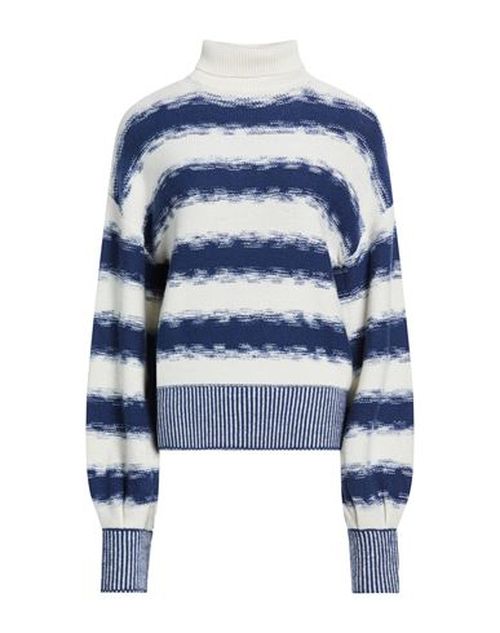 Woman Turtleneck Blue Size M Wool, Cashmere