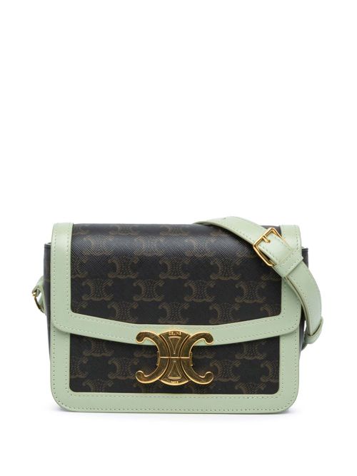 2020 Teen Triomphe Coated Canvas crossbody bag - Green