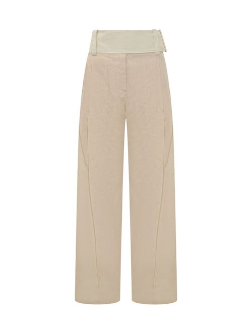 Tailored Straight-Leg Trousers with Pleats