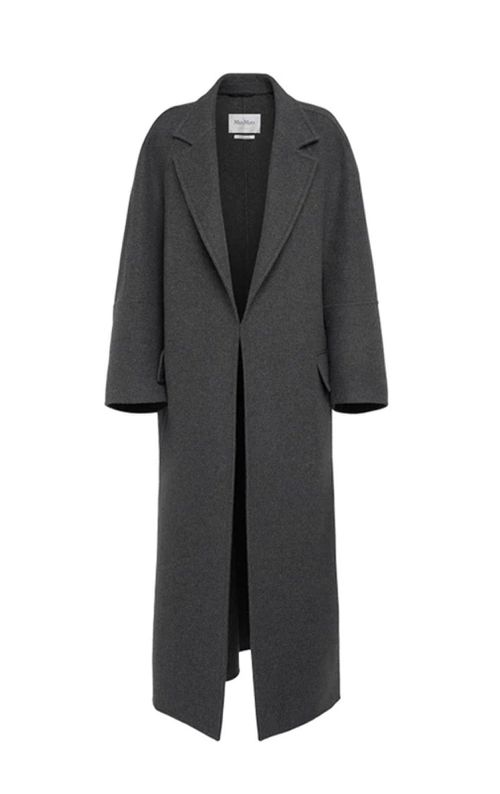 V-neck Long-sleeved Coat