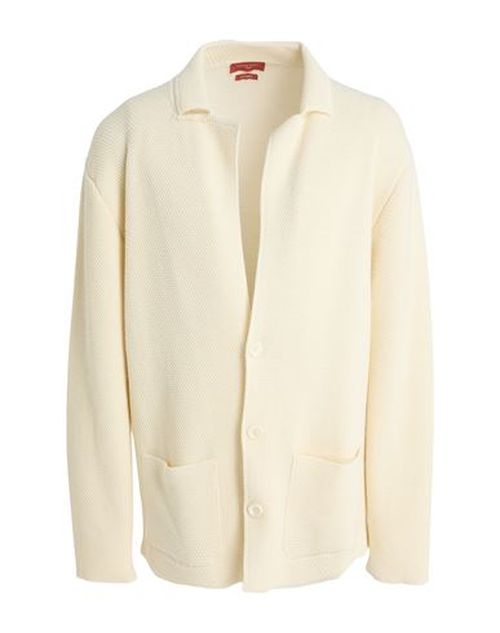 Man Blazer Ivory Size M Merino Wool