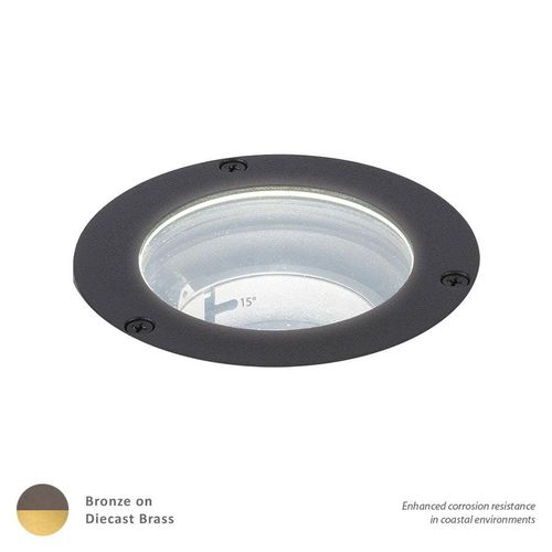 WAC Lighting 1-Light LED 3" 12V Inground Well Light in Bronzed Brass - 5031-27BBR