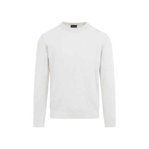 White Round Neck Sweater