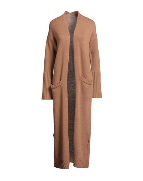 Snobby Sheep Woman Cardigan Camel Size 6 Wool, Cashmere