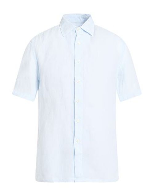 Man Shirt Sky blue Size M Linen