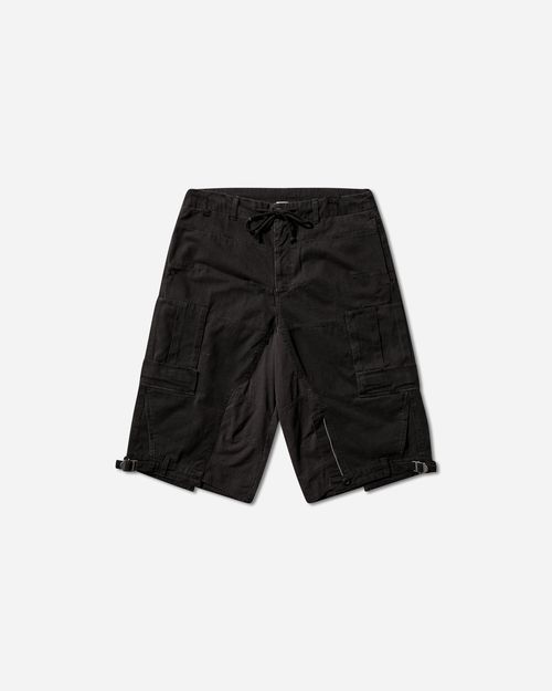 Upside-Down Cargo Shorts Black