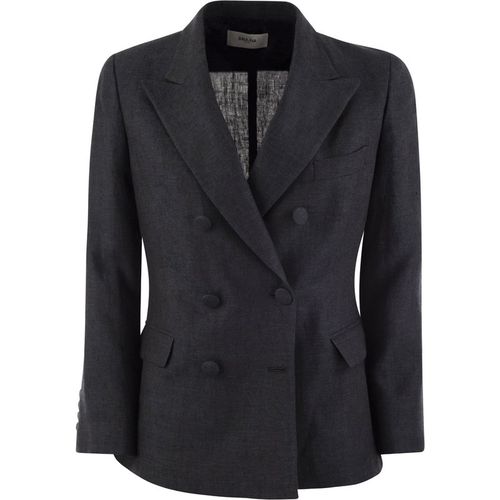 Saulina Anna Double Breasted Linen Jacket