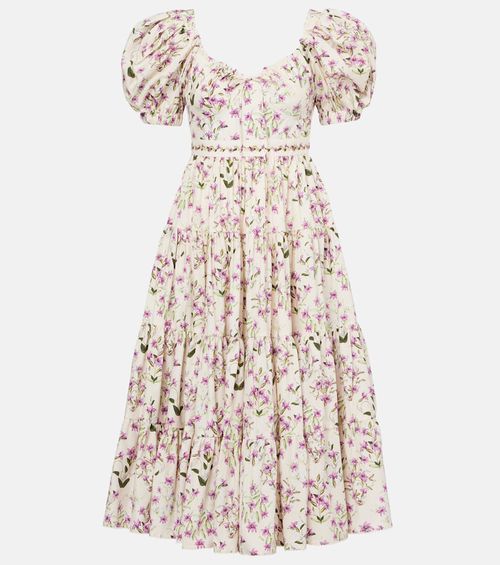 Palmera tiered cotton maxi dress