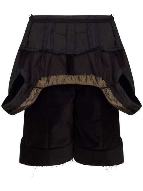 Layered shorts - Black