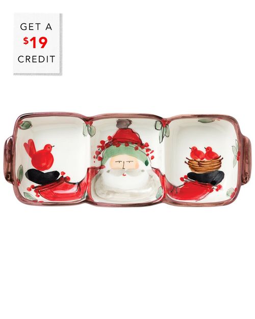 Old St. Nick Three-Part Server With $19 Credit