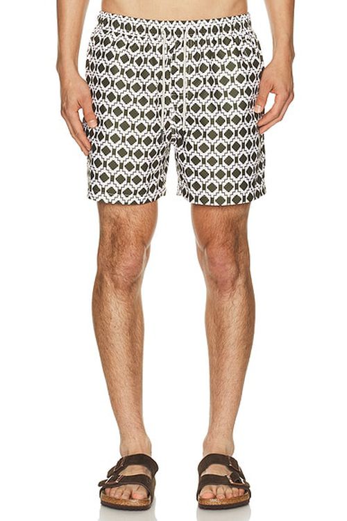 OAS Pine Mitu Swim Shorts in Pine - Army,White. M also in S, L, XL/1X