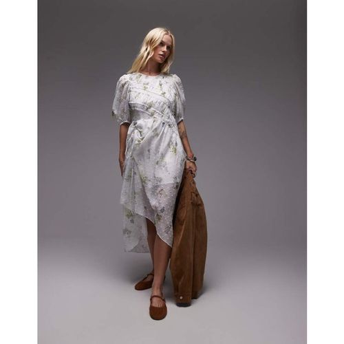 All Saints Womens Allsaints serene dress in laci ecru white