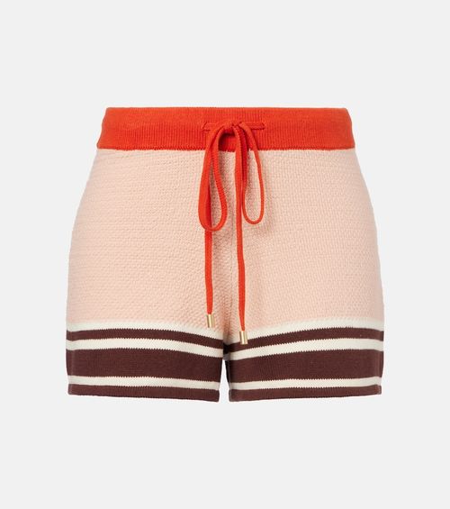 Ascension knitted cotton-blend shorts