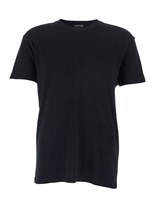 Logo Embroidery T-Shirt — Black