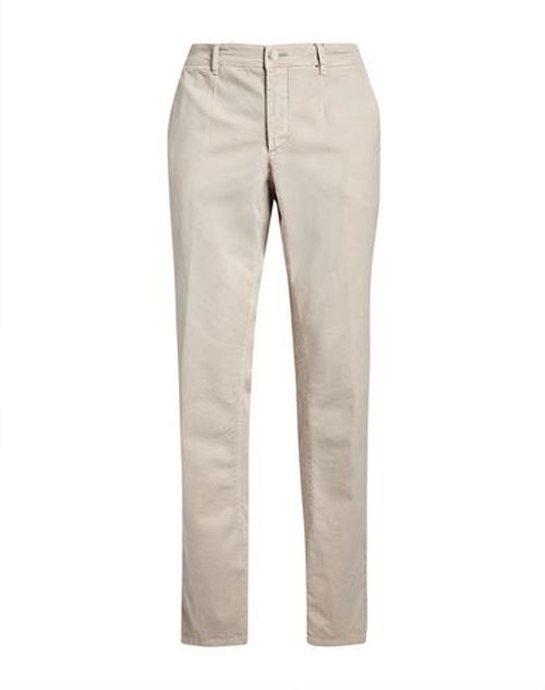 Man Pants Beige Size 42 Cotton, Elastane