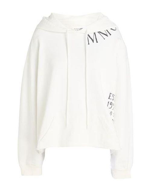 Woman Sweatshirt White Size L Cotton