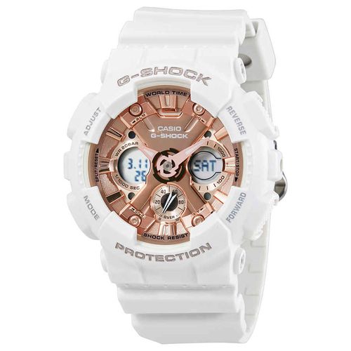G-Shock Series Rose Gold Dial Ladies Sports Watch GMAS120MF-7A2