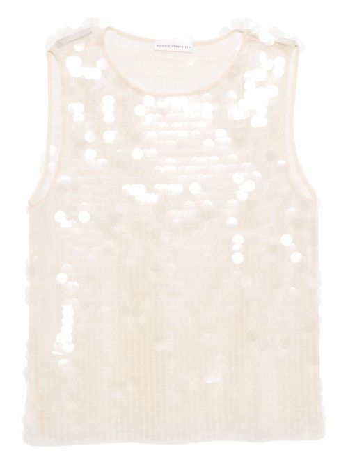 Niccolò Pasqualetti Carta tank top - White