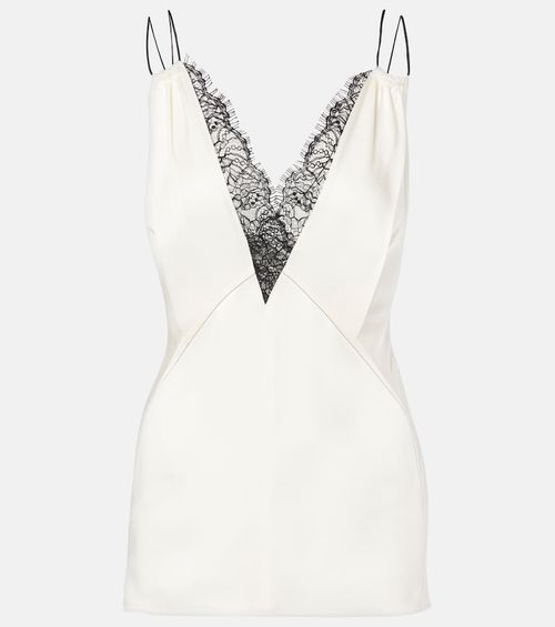 Lace-trimmed camisole