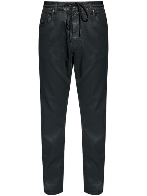 Drawstring jeans - Black