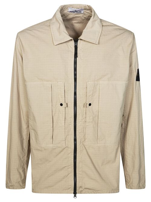 Mens Mercerized Organic Cotton Ripstop Overshirt