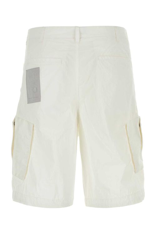 White Nylon Bermuda Shorts