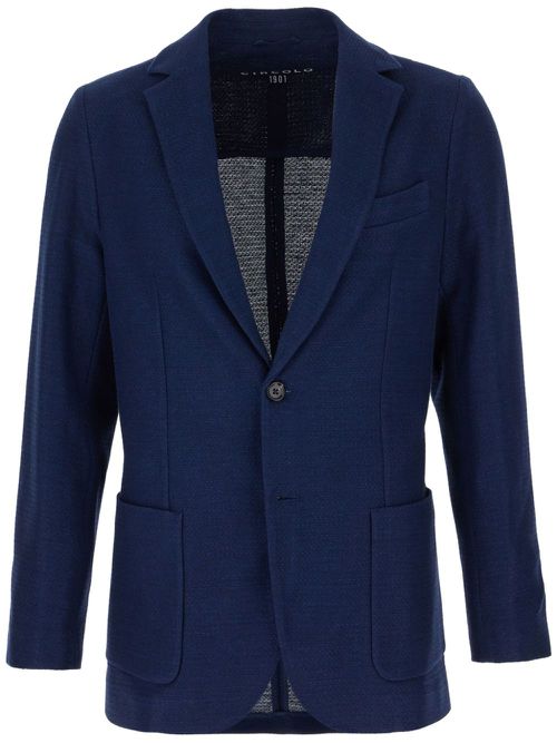 Single-breasted blazer - Blue