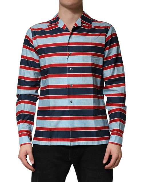 Striped Cotton Shirt — Multicolor