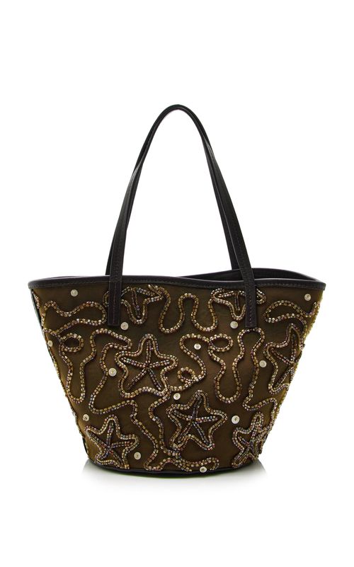 Caro Embroidered Canvas Bucket Bag - Moda Operandi