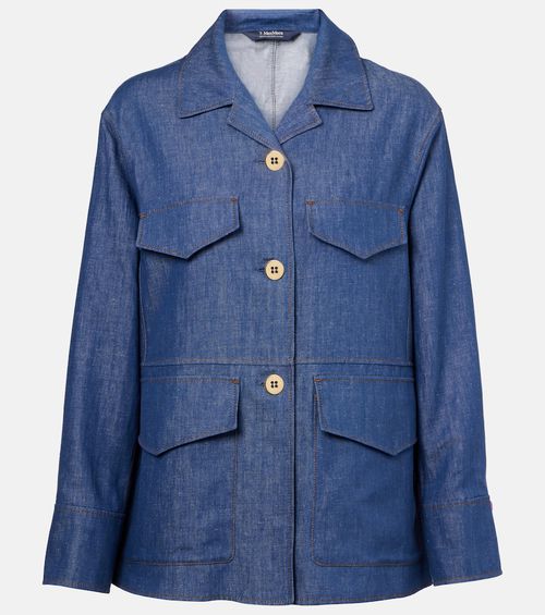 Ginny cotton and linen twill jacket