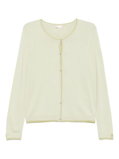 LIU JO fine-knit cardigan - Green