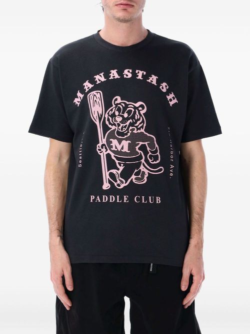 MANASTASH Hemp graphic-print T-shirt - Black