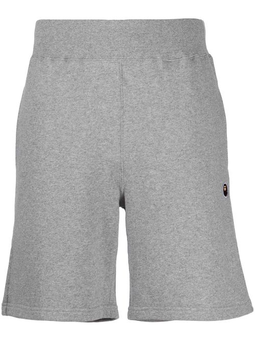 Ape Head One Point cotton shorts - Grey