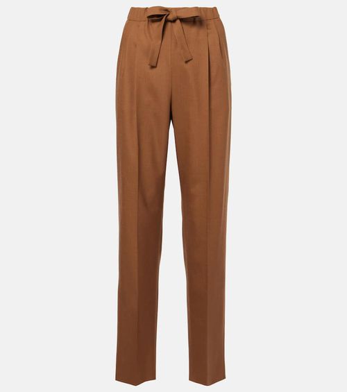 Edera wool, mohair and silk pants