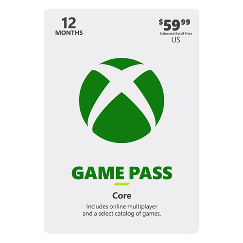 Xbox Game Pass Core 12 Month Subscription