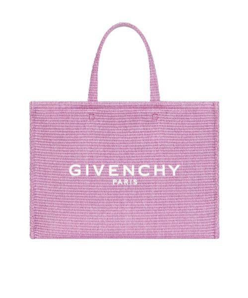 Medium G-Tote bag in raffia