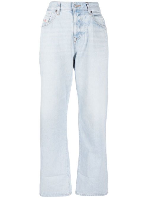 1999 cropped straight-leg jeans - Blue