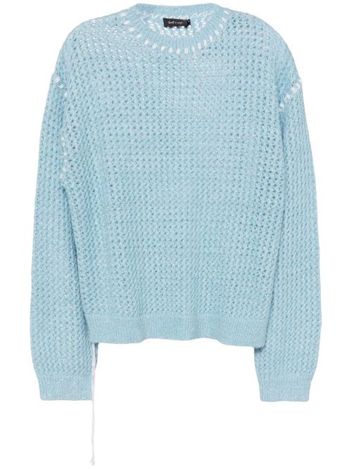 Openknit sweatshirt - Blue