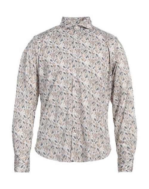 Man Shirt Beige Size 15 ¾ Cotton