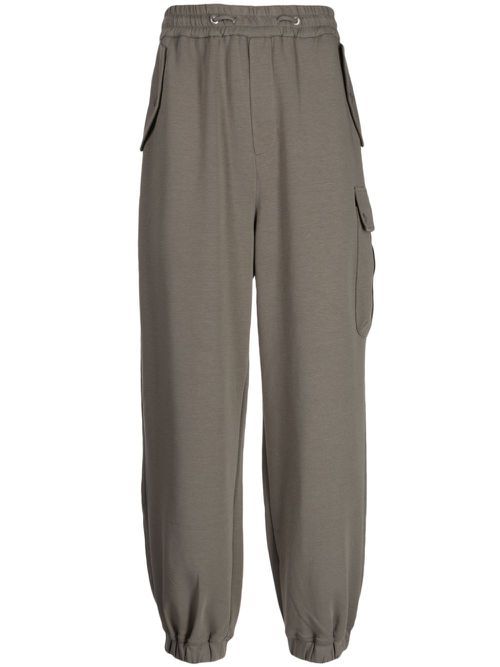 Panther drawstring jersey track pants - Green