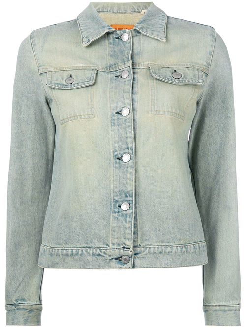 Stoned wash denim jacket - Blue