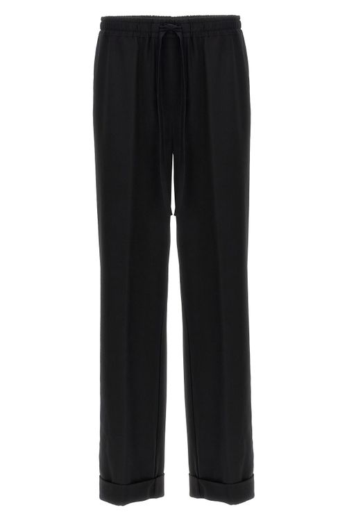 Contrast Piping Pants