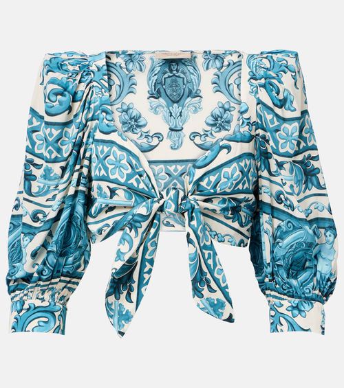 Printed crop top