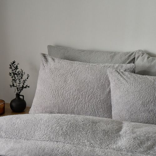 OHS Teddy Fleece Pillowcases - Grey