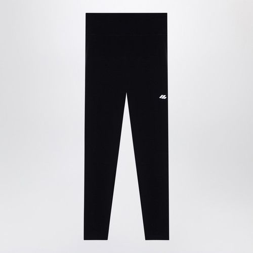 Balenciaga Black Activewear Leggings In Matt Nylon Blend