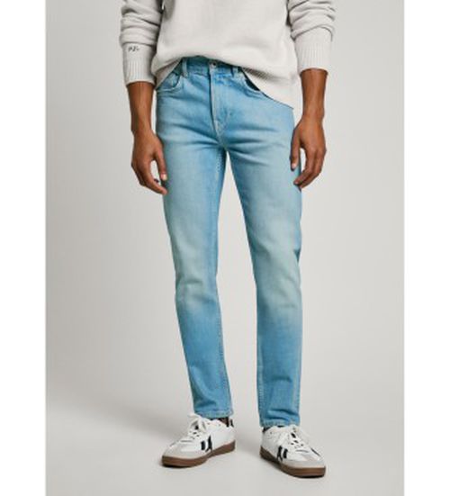 Pepe Jeans for man. PM207388NC7 Blue Hatch slim fit jeans (34/34), Casual, Cotton, Denim, Sustainable