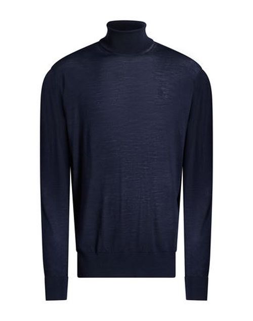 Man Turtleneck Midnight blue Size 3XL Merino Wool